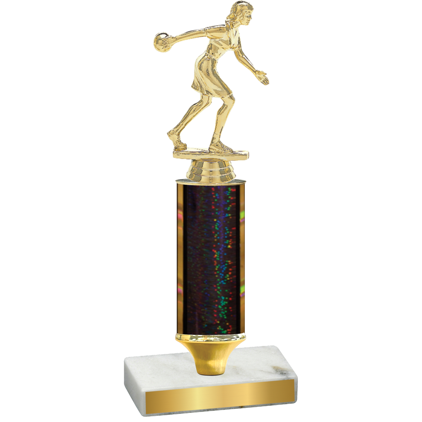 Value Black Glacier Bowling Trophy