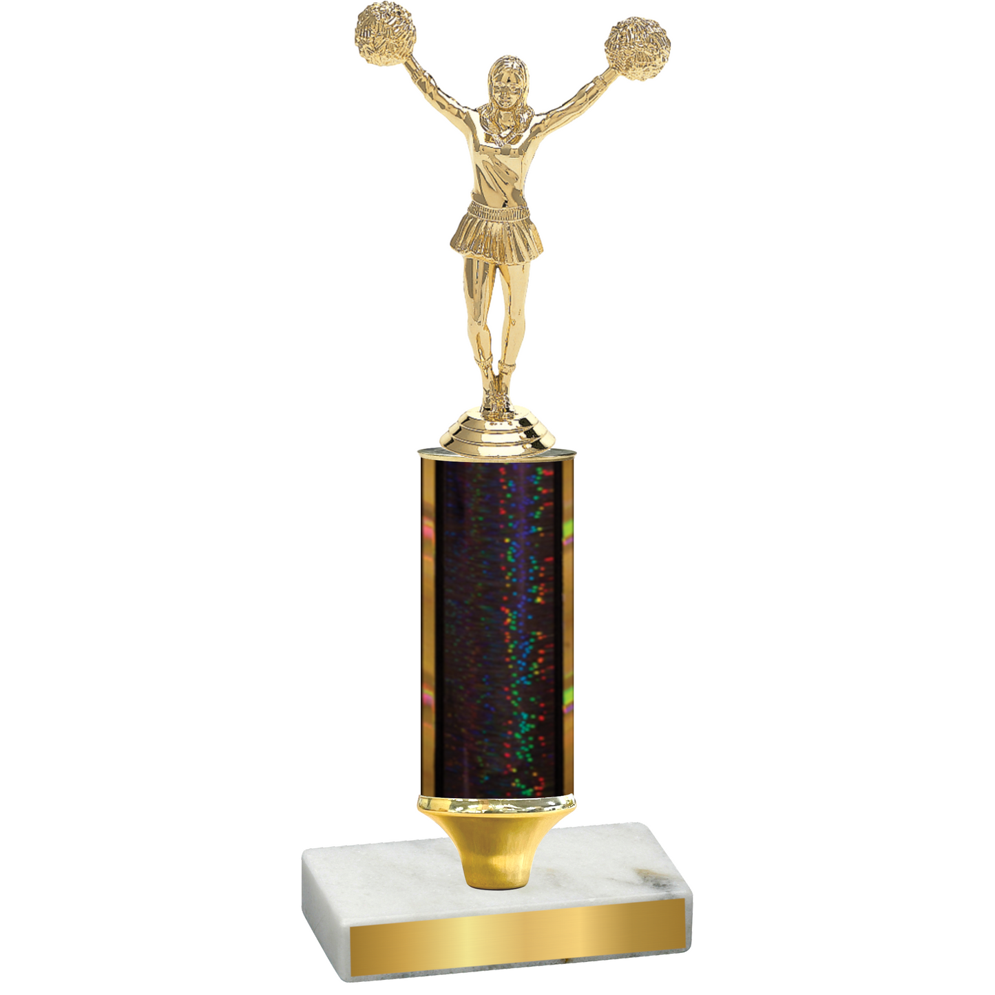 Value Black Glacier Cheerleading Trophy