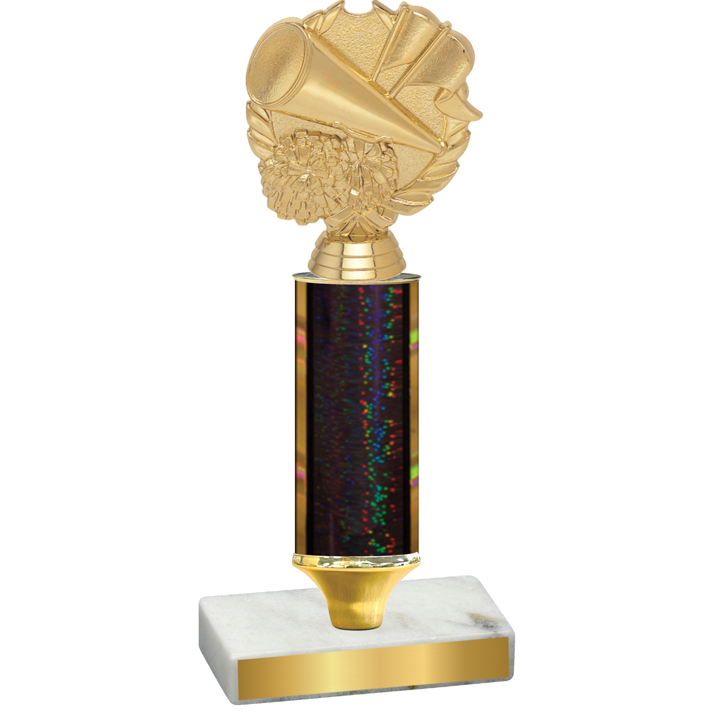 Value Black Glacier Cheerleading Trophy