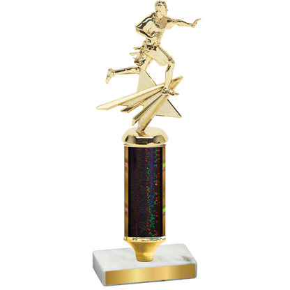 Value Black Glacier Flag Football Trophy