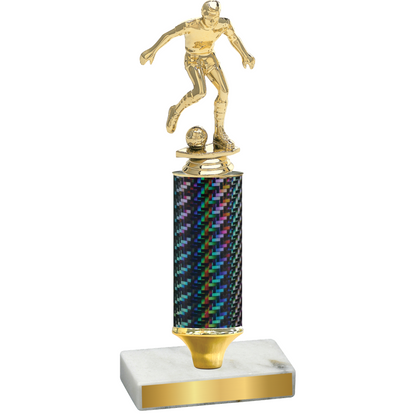 Value Black Carbon Fiber Soccer Trophy