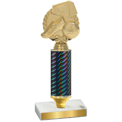 Value Black Carbon Fiber Soccer Trophy