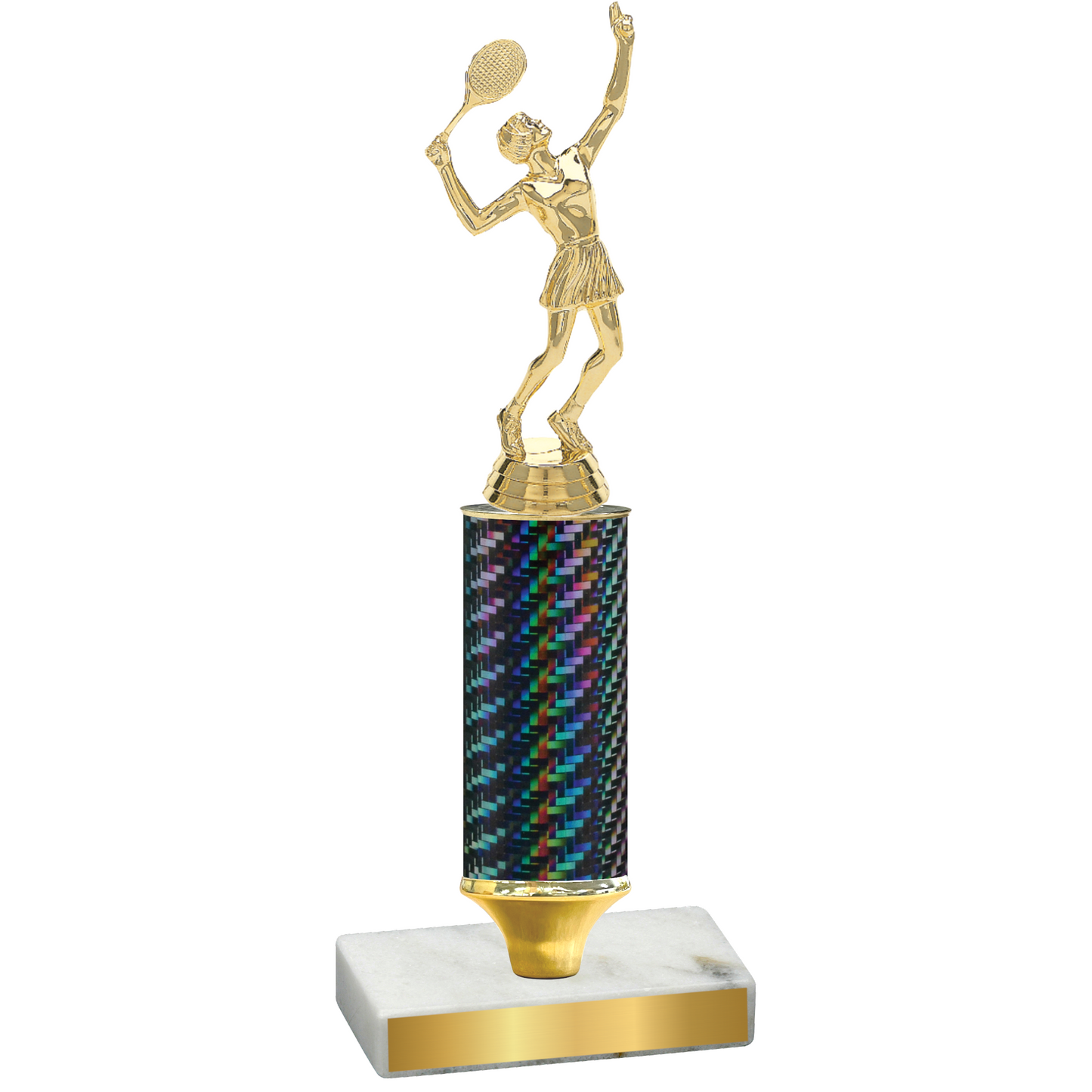 Value Black Carbon Fiber Tennis Trophy