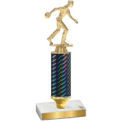 Value Black Carbon Fiber Bowling Trophy