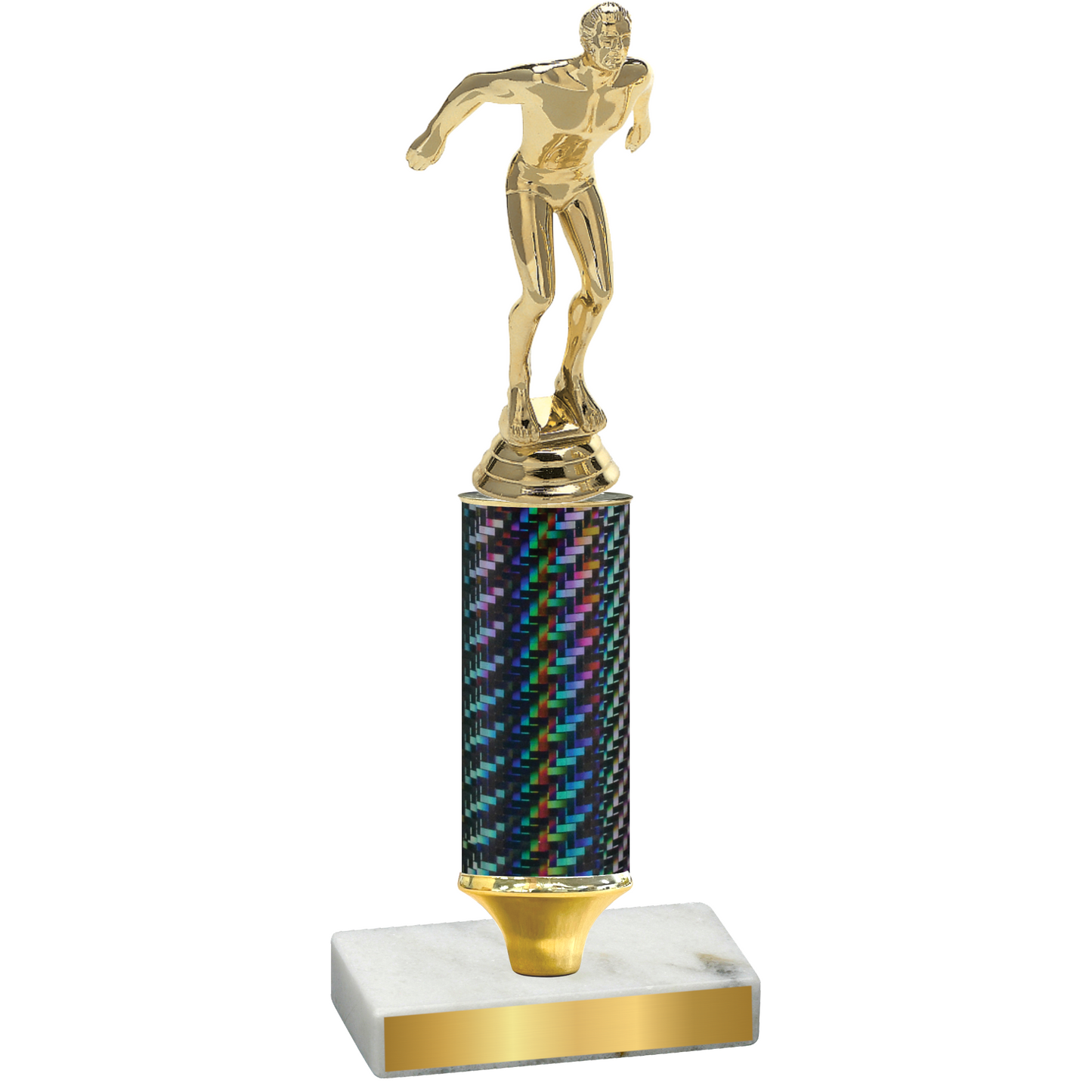 Value Black Carbon Fiber Swimming Trophy