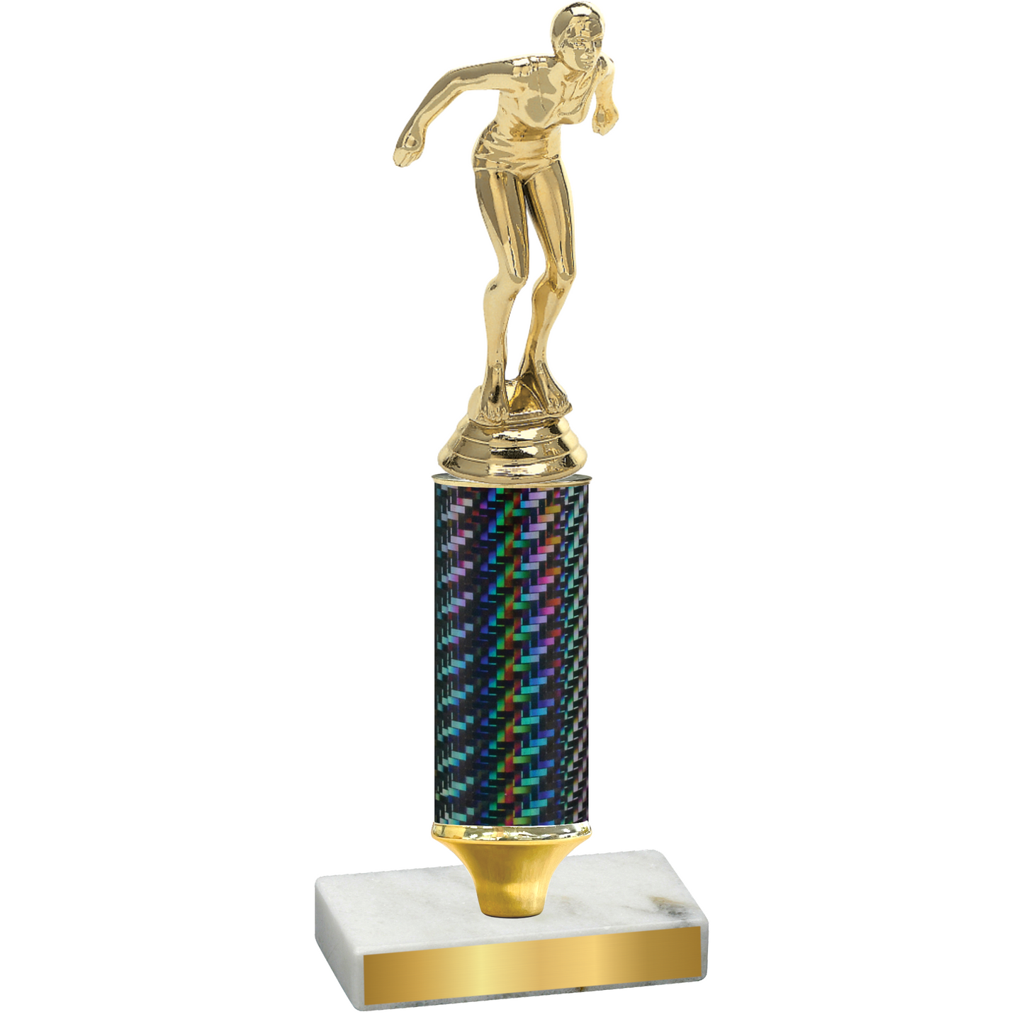 Value Black Carbon Fiber Tennis Trophy