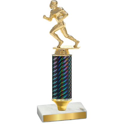 Value Black Carbon Fiber Football Trophy