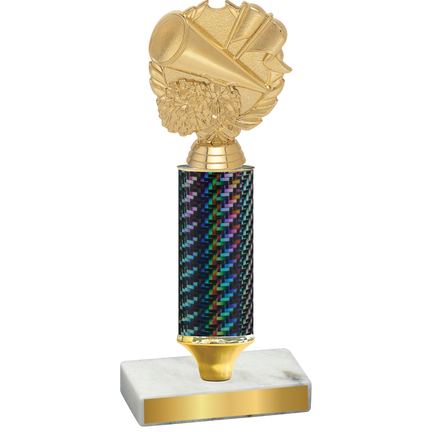 Value Black Carbon Fiber Cheerleading Trophy