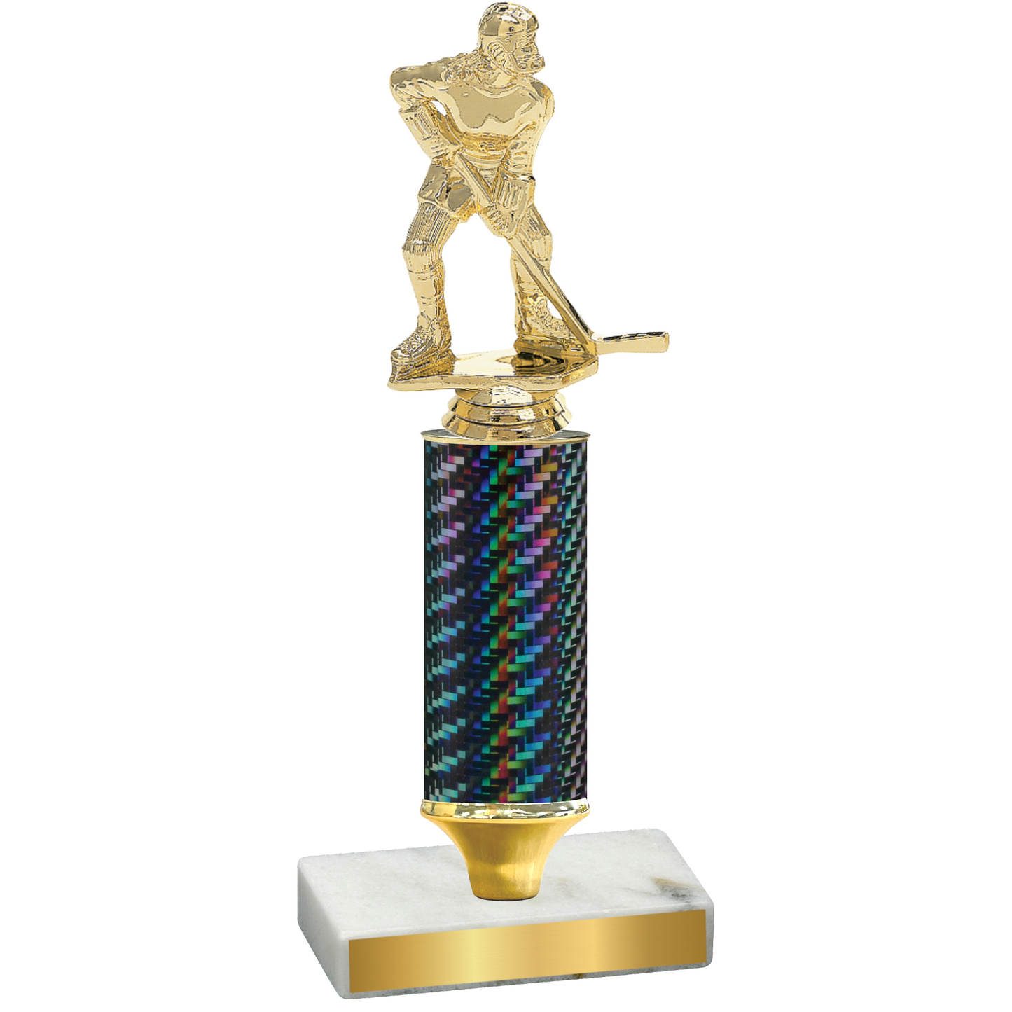 Value Black Carbon Fiber Hockey Trophy