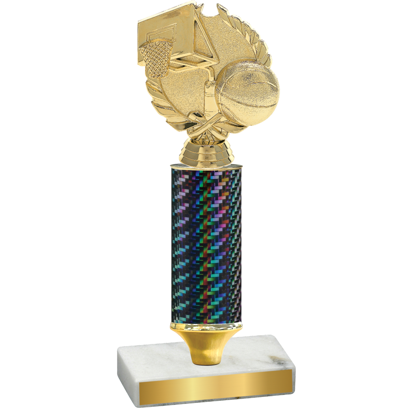 Value Black Carbon Fiber Basketball Trophy