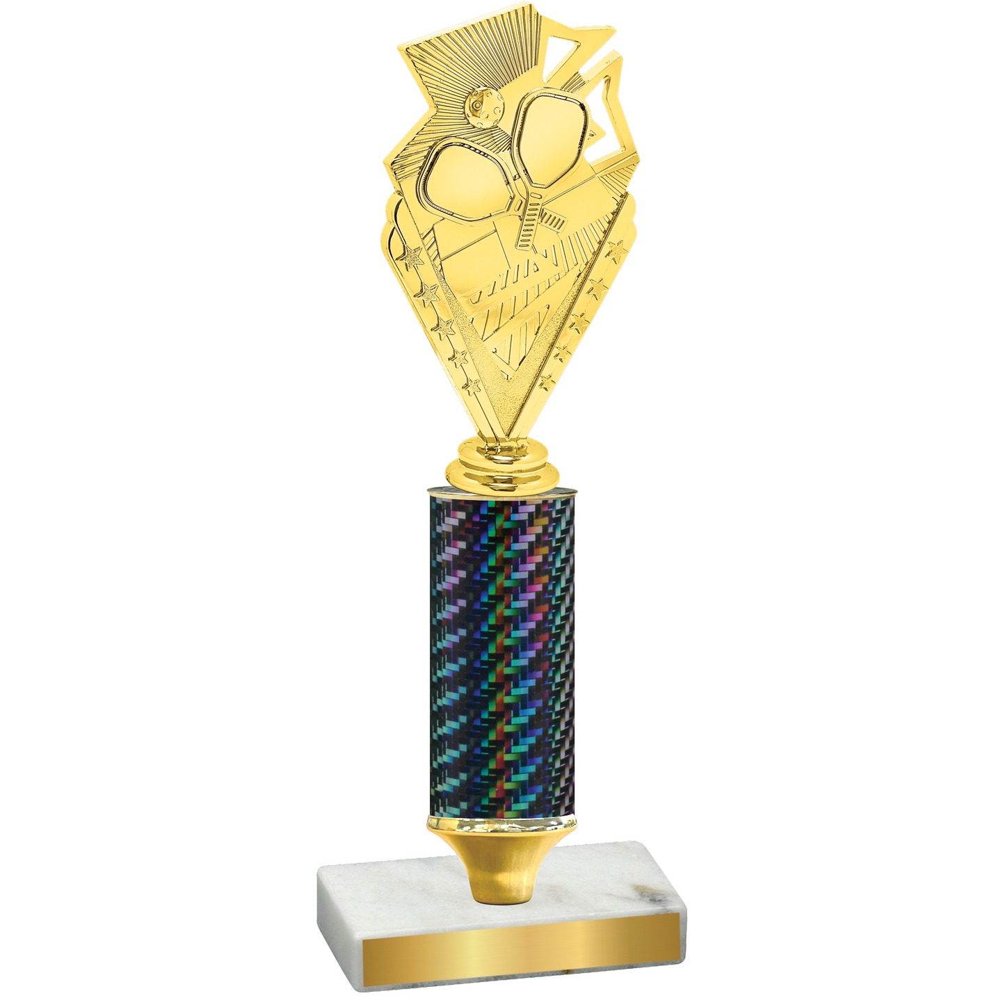 Value Black Carbon Fiber Pickleball Trophy