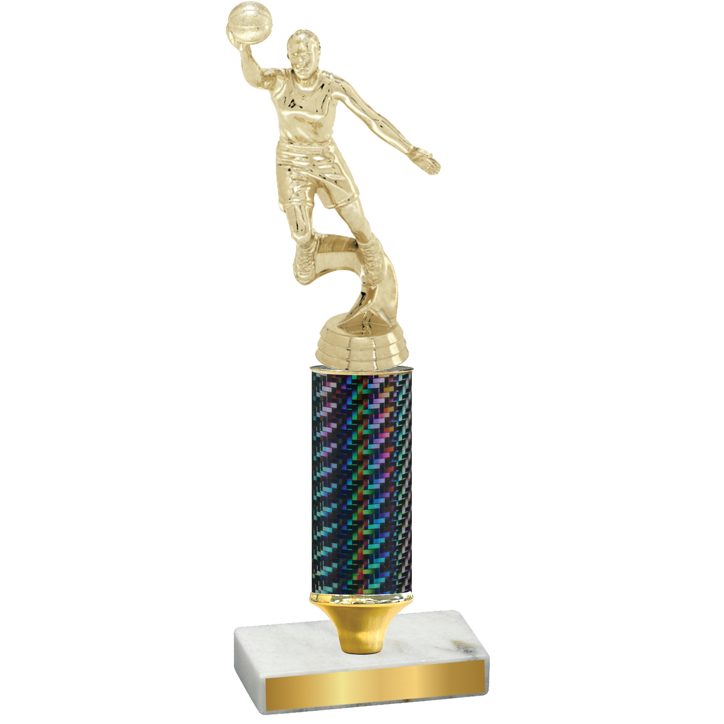 Value Black Carbon Fiber Basketball Trophy