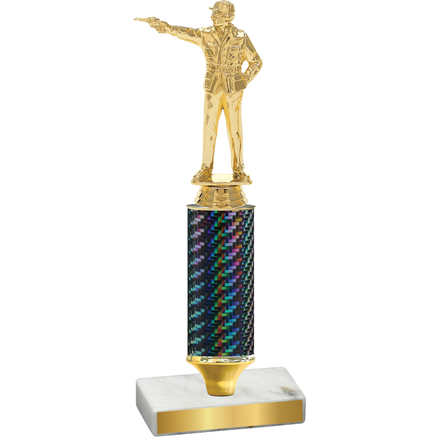 Value Black Carbon Fiber Shooter Trophy