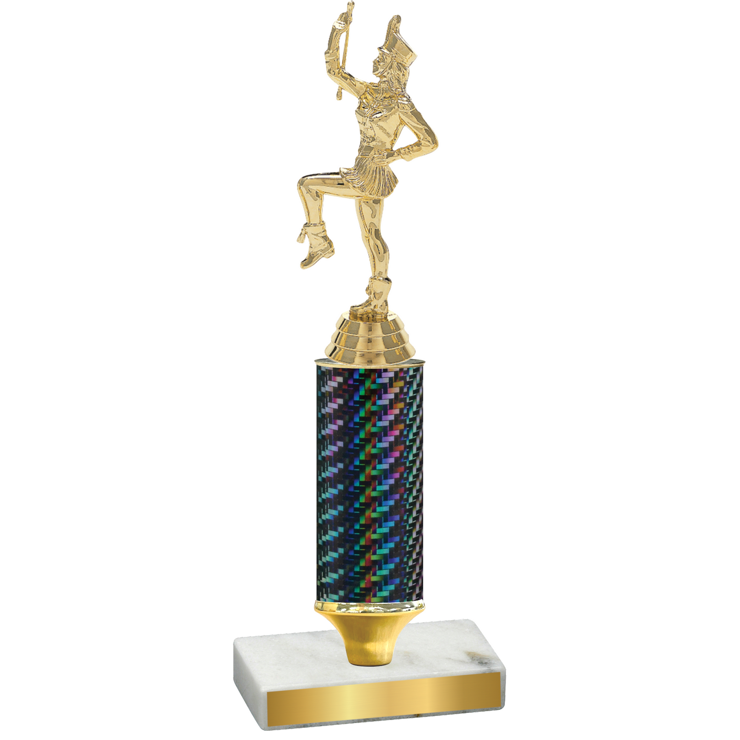 Value Black Carbon Fiber Majorette Trophy