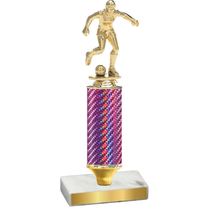 Value Pink Carbon Fiber Soccer Trophy