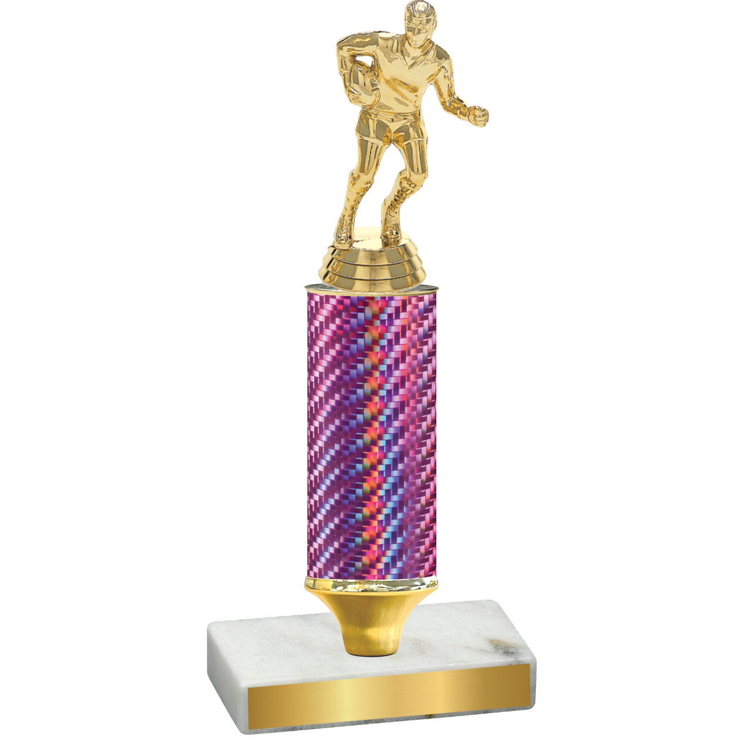 Value Pink Carbon Fiber Rugby Trophy