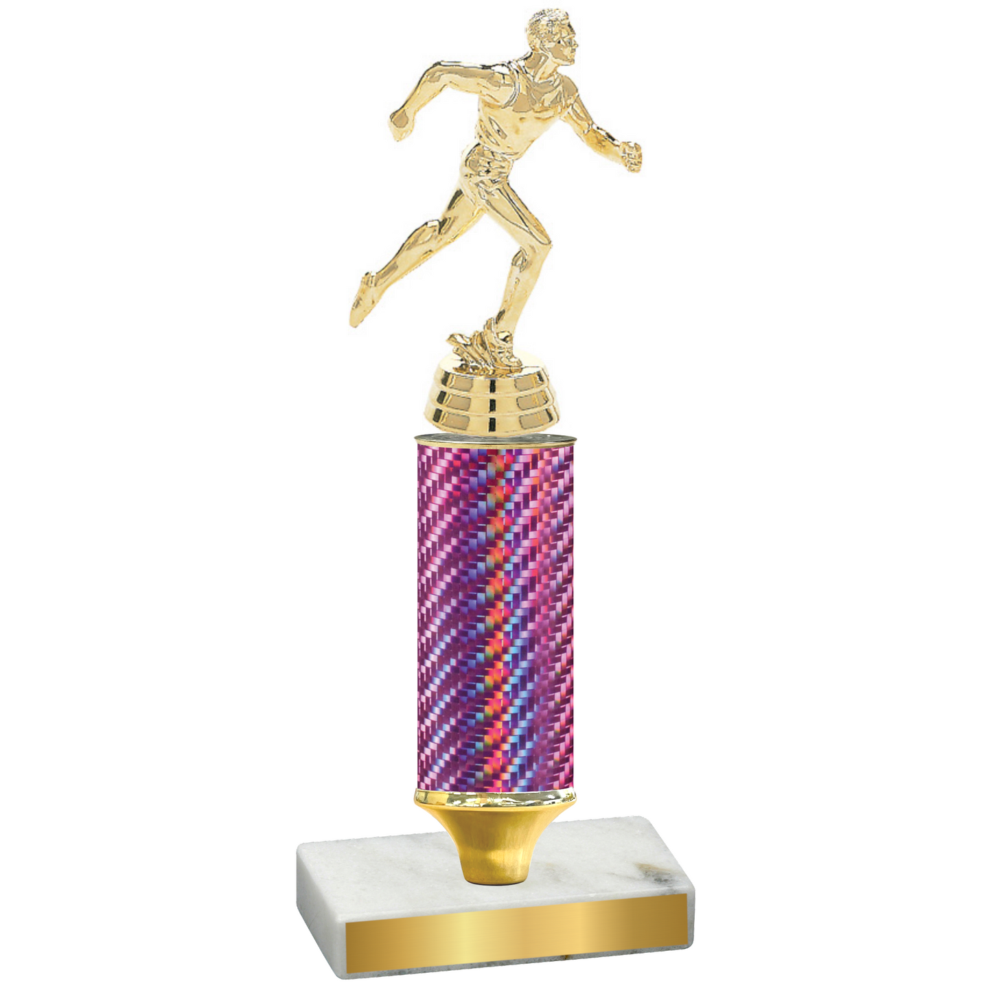 Value Pink Carbon Fiber Running Trophy