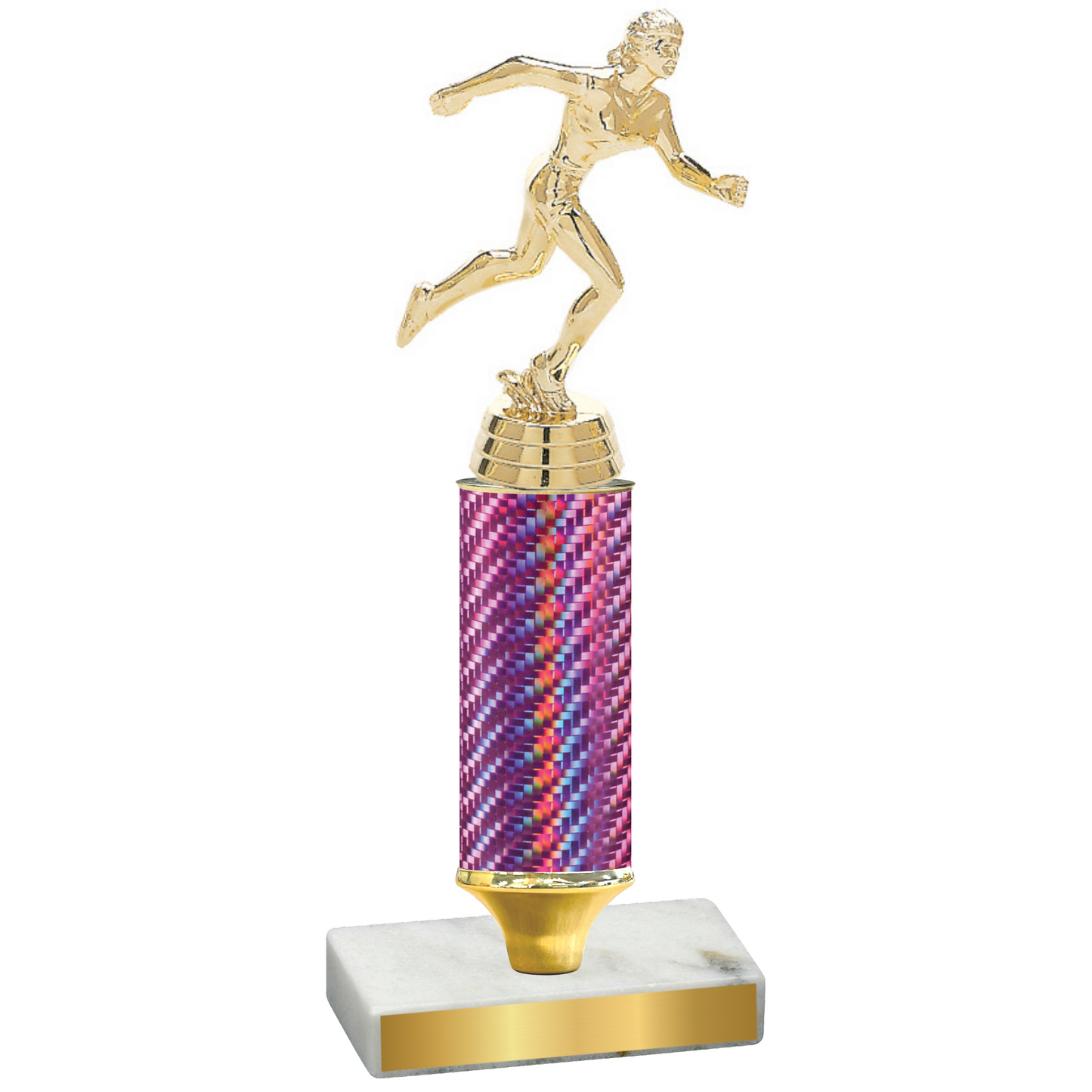 Value Pink Carbon Fiber Running Trophy