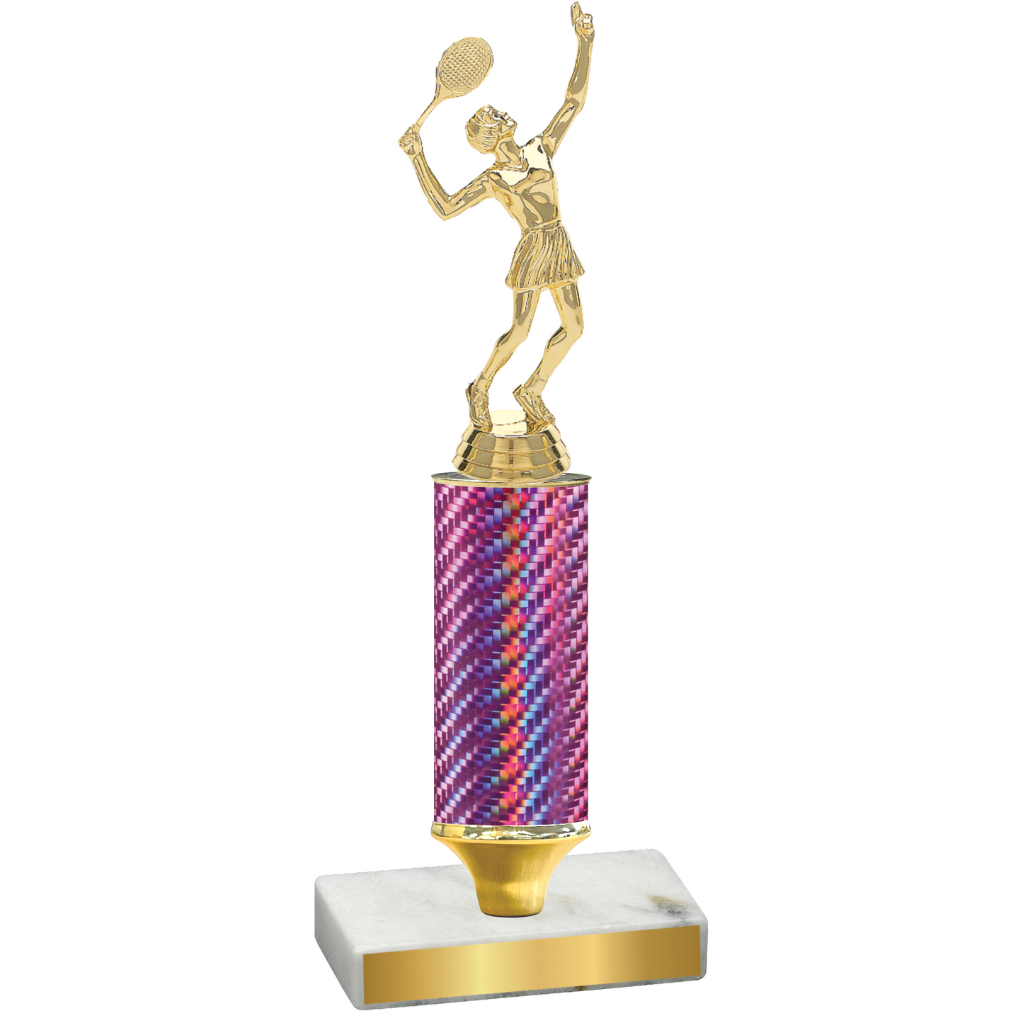 Value Pink Carbon Fiber Tennis Trophy