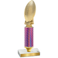 Value Pink Carbon Fiber Football Trophy