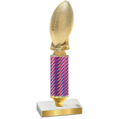 Value Pink Carbon Fiber Football Trophy