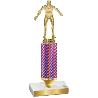 Value Pink Carbon Fiber Wrestling Trophy