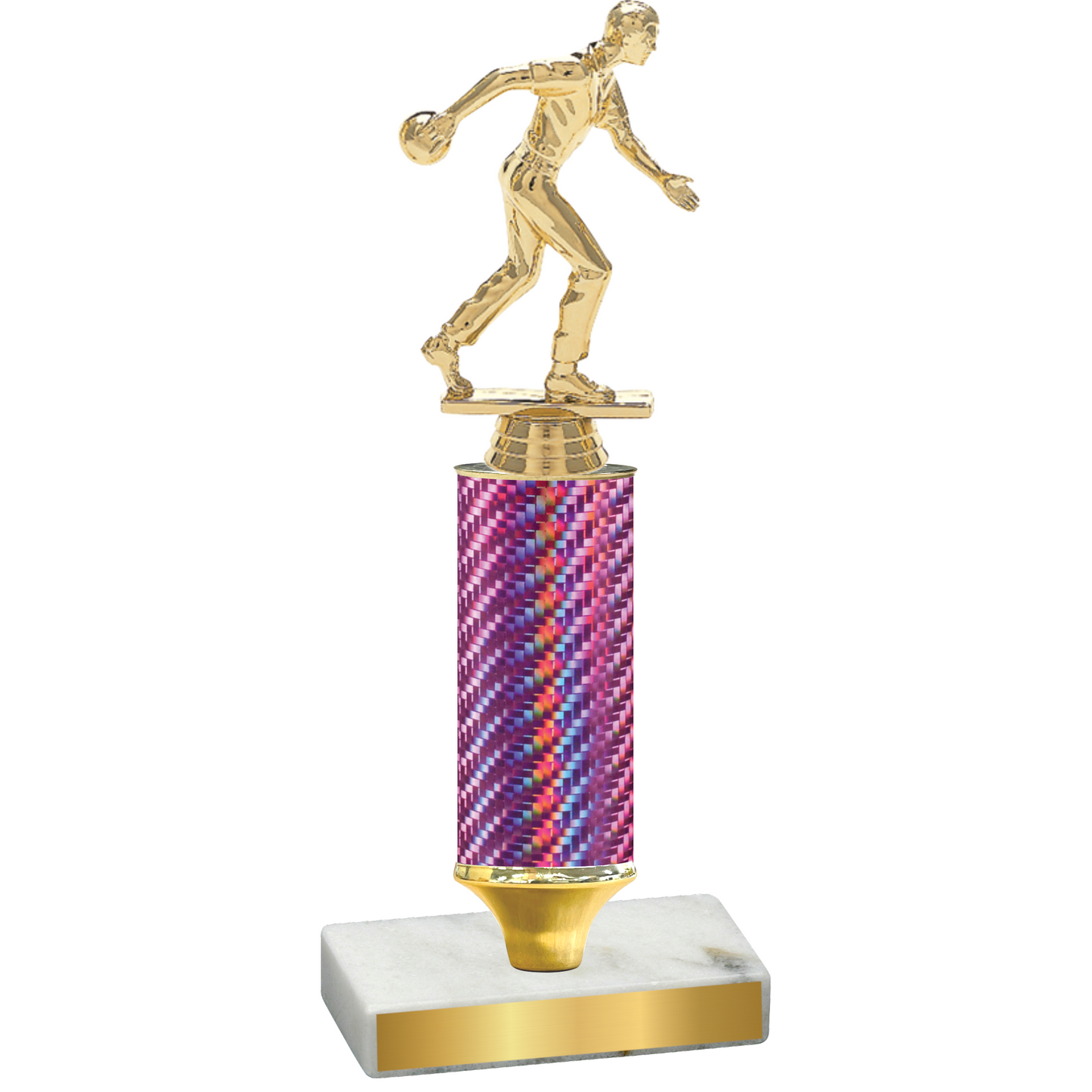 Value Pink Carbon Fiber Bowling Trophy