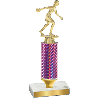 Value Pink Carbon Fiber Bowling Trophy