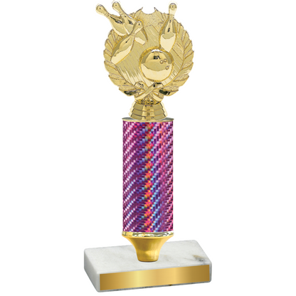 Value Pink Carbon Fiber Bowling Trophy