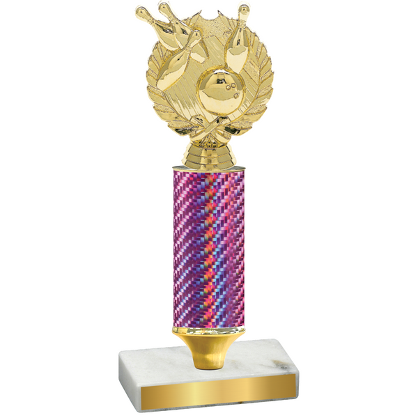 Value Pink Carbon Fiber Bowling Trophy