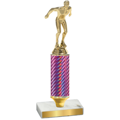 Value Pink Carbon Fiber Swimming Trophy