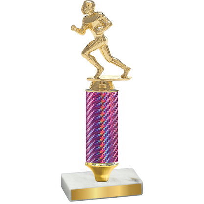 Value Pink Carbon Fiber Football Trophy