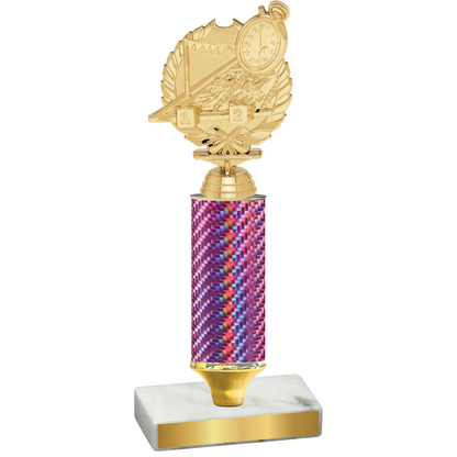 Value Pink Carbon Fiber Swimming Trophy