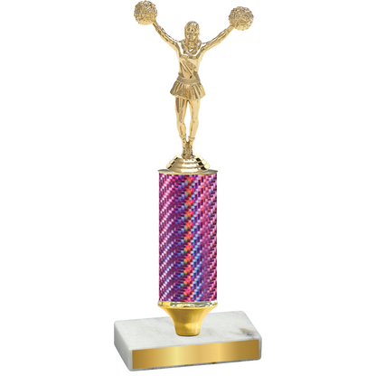 Value Pink Carbon Fiber Cheerleading Trophy