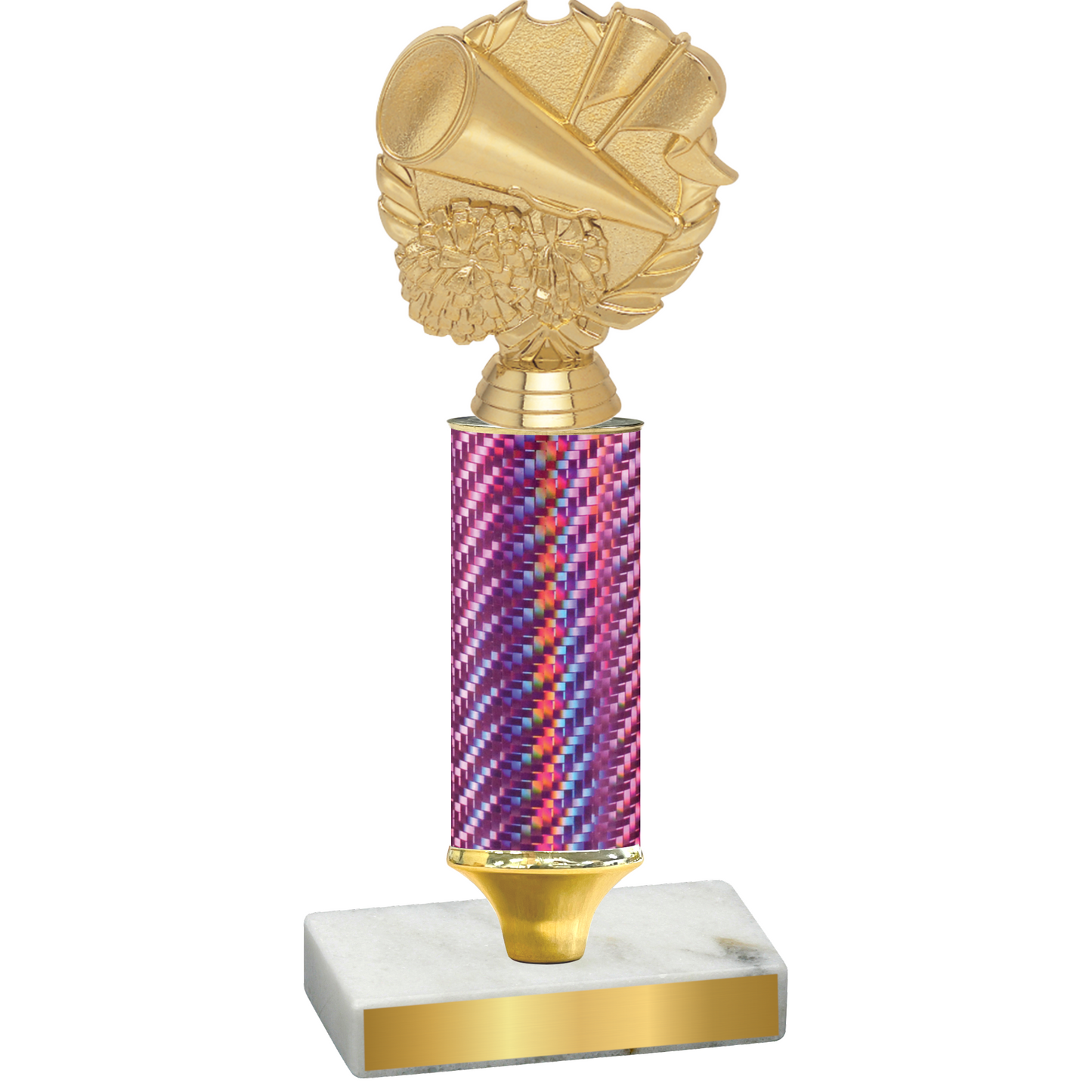 Value Pink Carbon Fiber Cheerleading Trophy