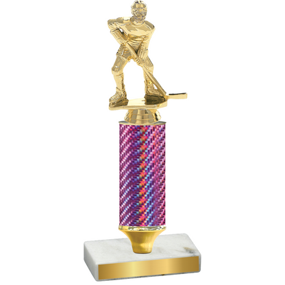 Value Pink Carbon Fiber Hockey Trophy