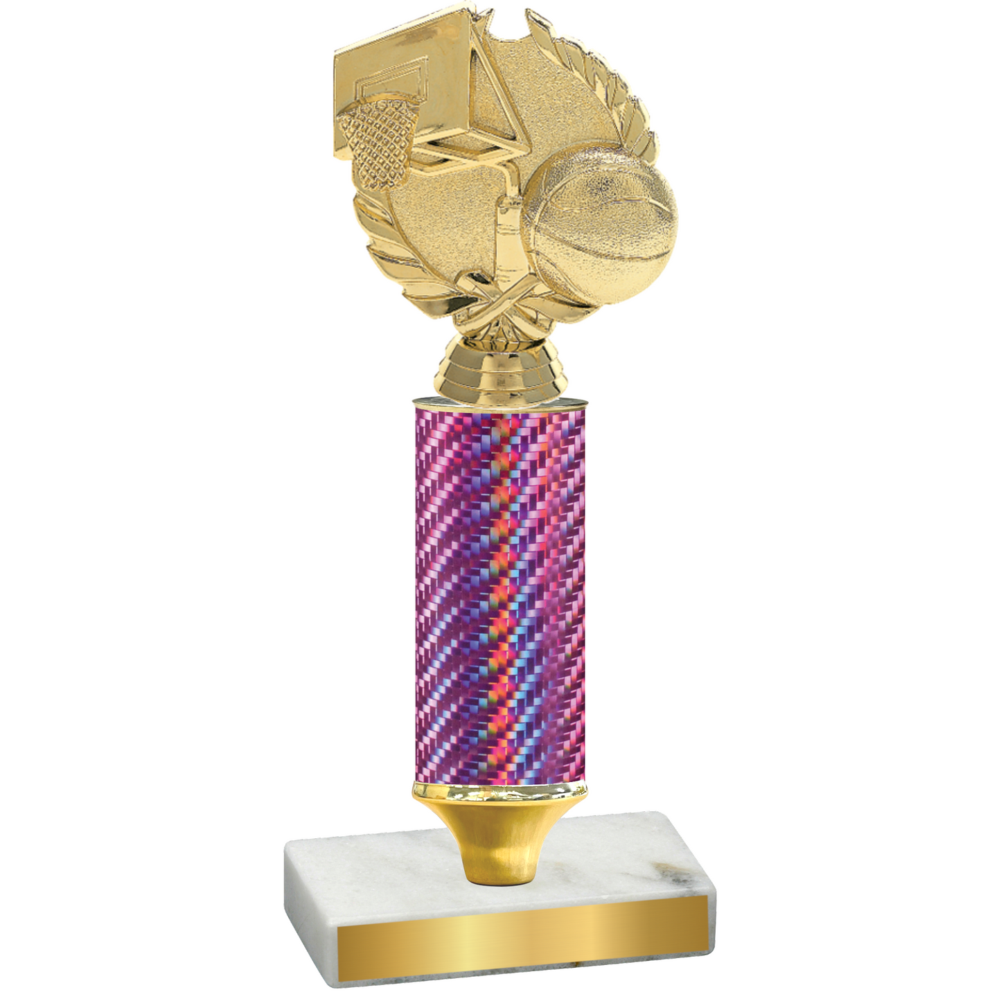 Value Pink Carbon Fiber Basketball Trophy