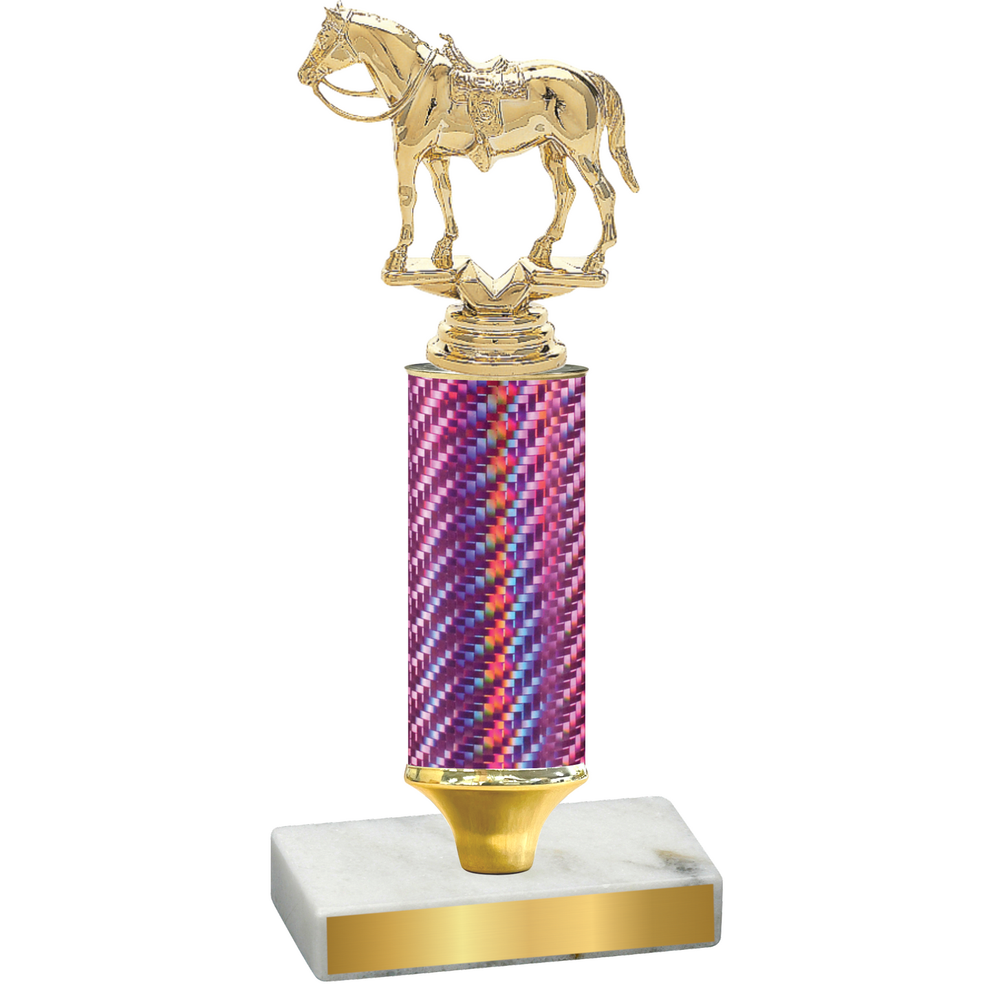 Value Pink Carbon Fiber Horses Trophy