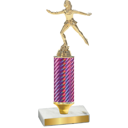 Value Pink Carbon Fiber Skater Trophy