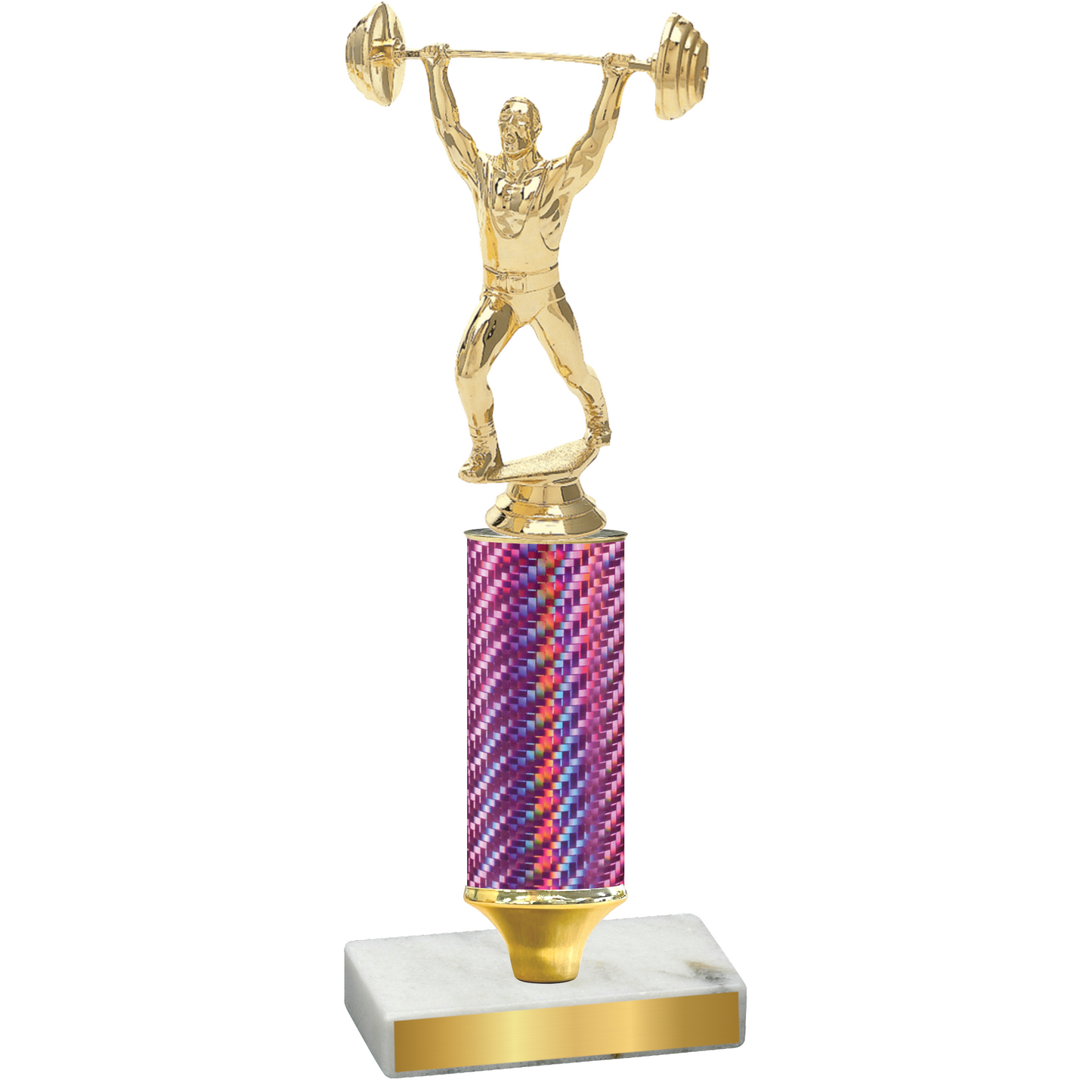 Value Pink Carbon Fiber Weights Trophy