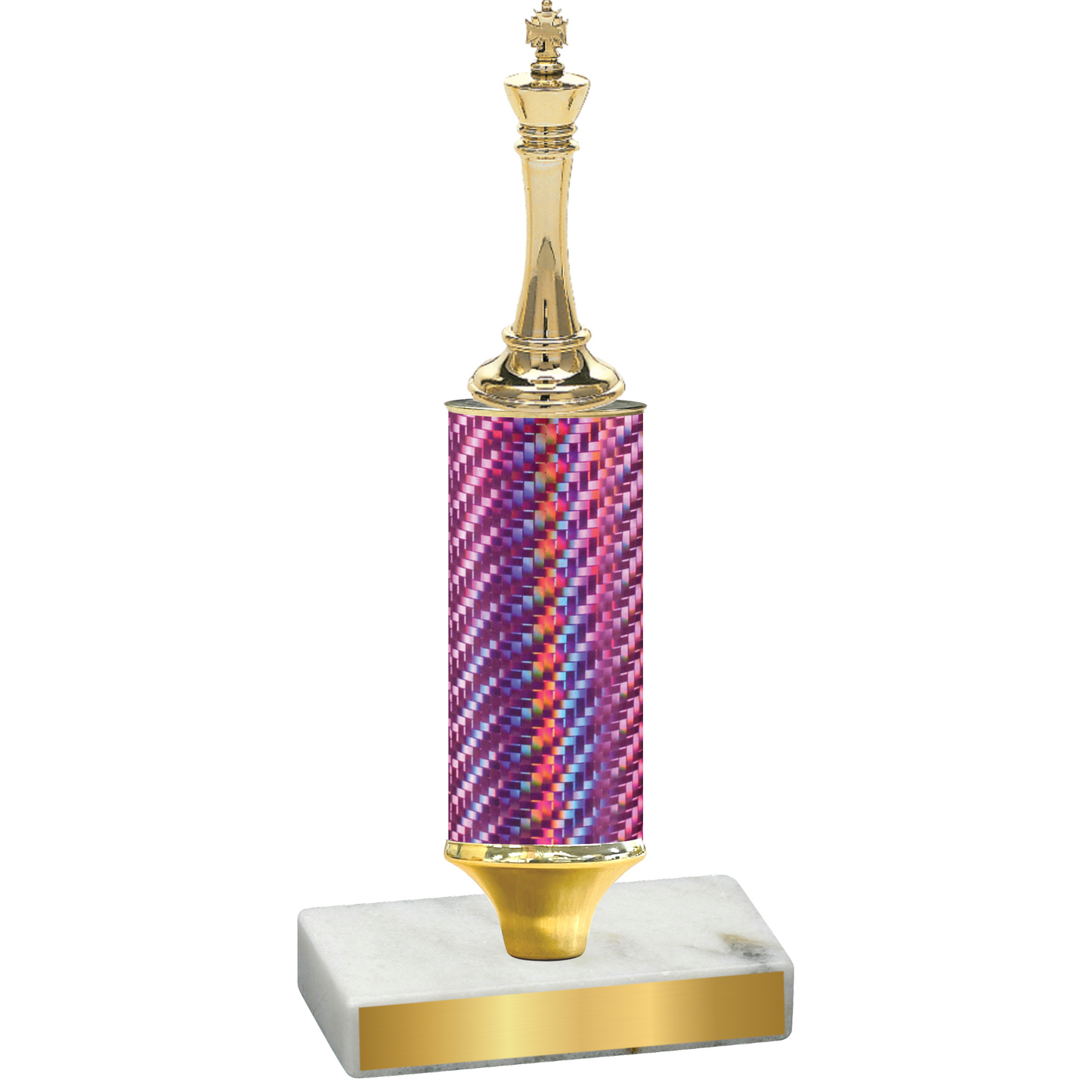 Value Pink Carbon Fiber Chess Trophy