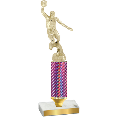 Value Pink Carbon Fiber Basketball Trophy