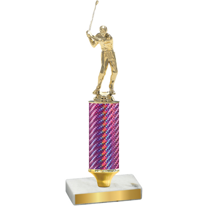 Value Pink Carbon Fiber Golf Trophy