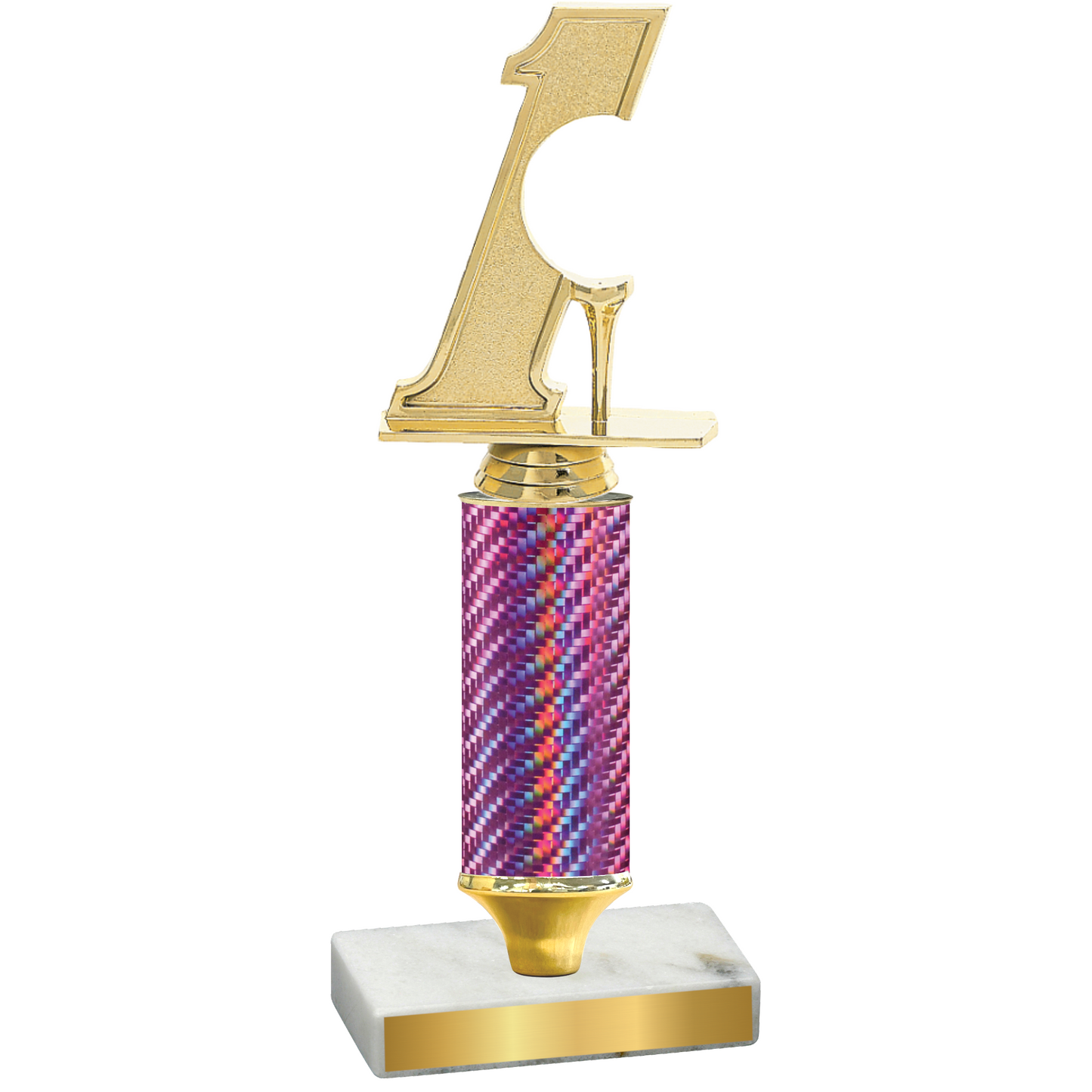 Value Pink Carbon Fiber Golf Trophy