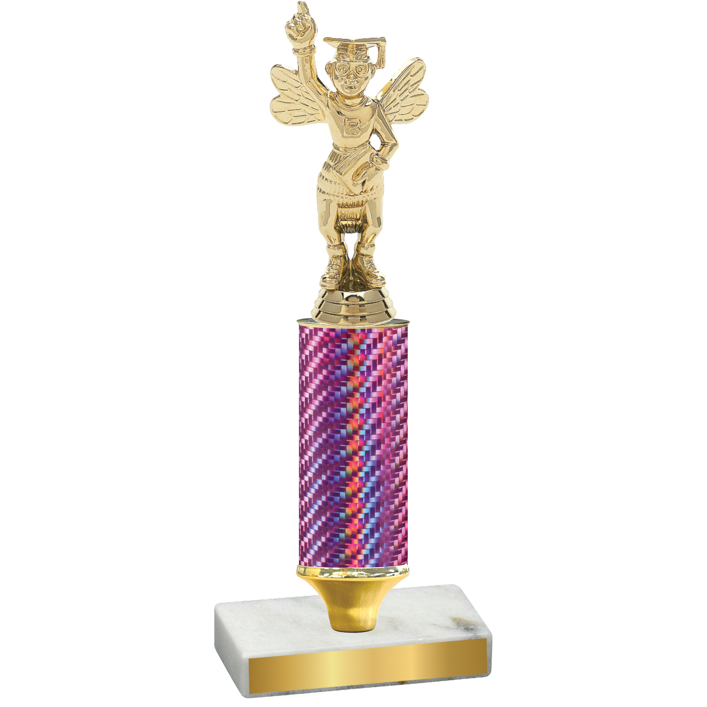 Value Pink Carbon Fiber Academics Trophy