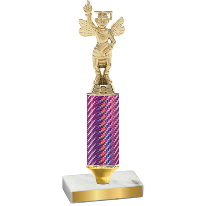 Value Pink Carbon Fiber Academics Trophy