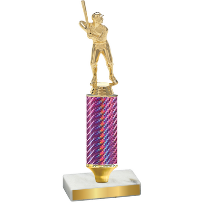 Value Pink Carbon Fiber Baseball Trophy