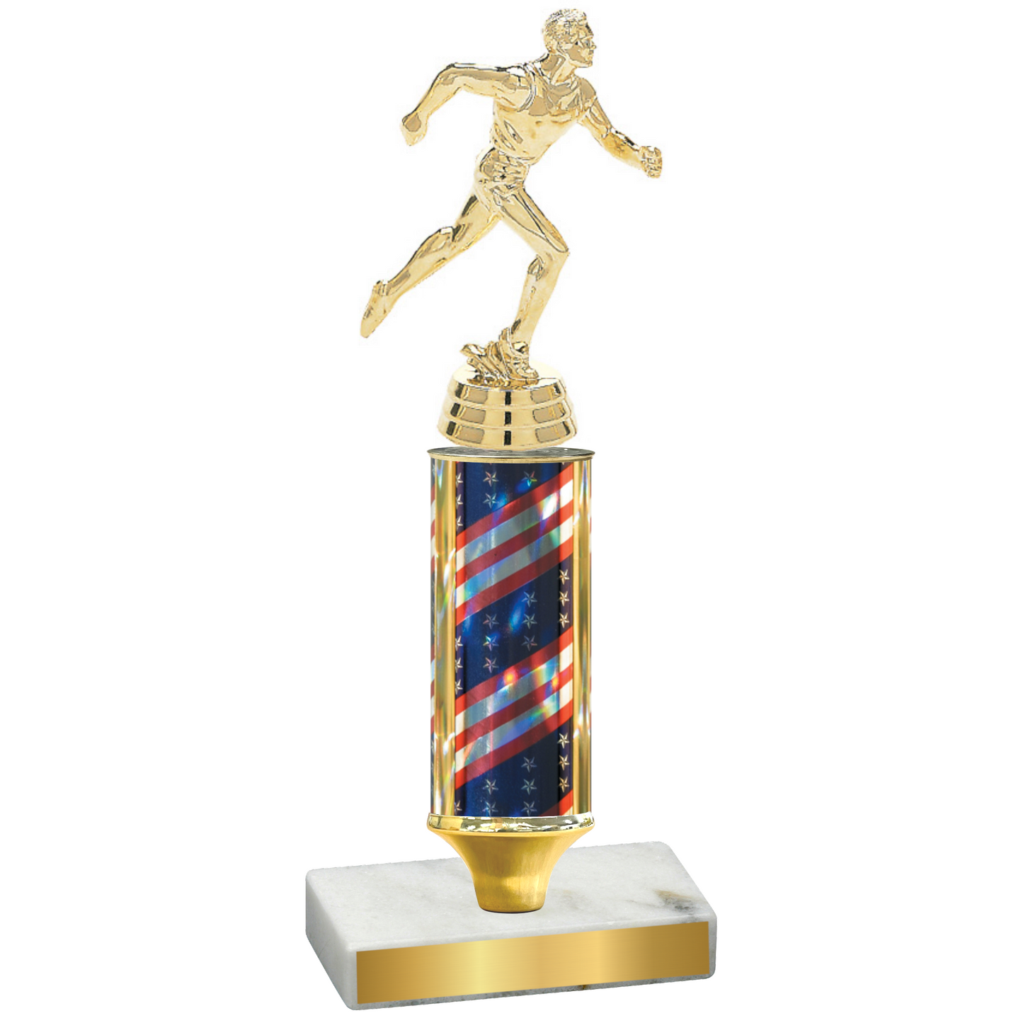 Value Flag USA Running Trophy