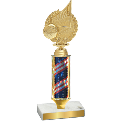 Value Flag USA Volleyball Trophy