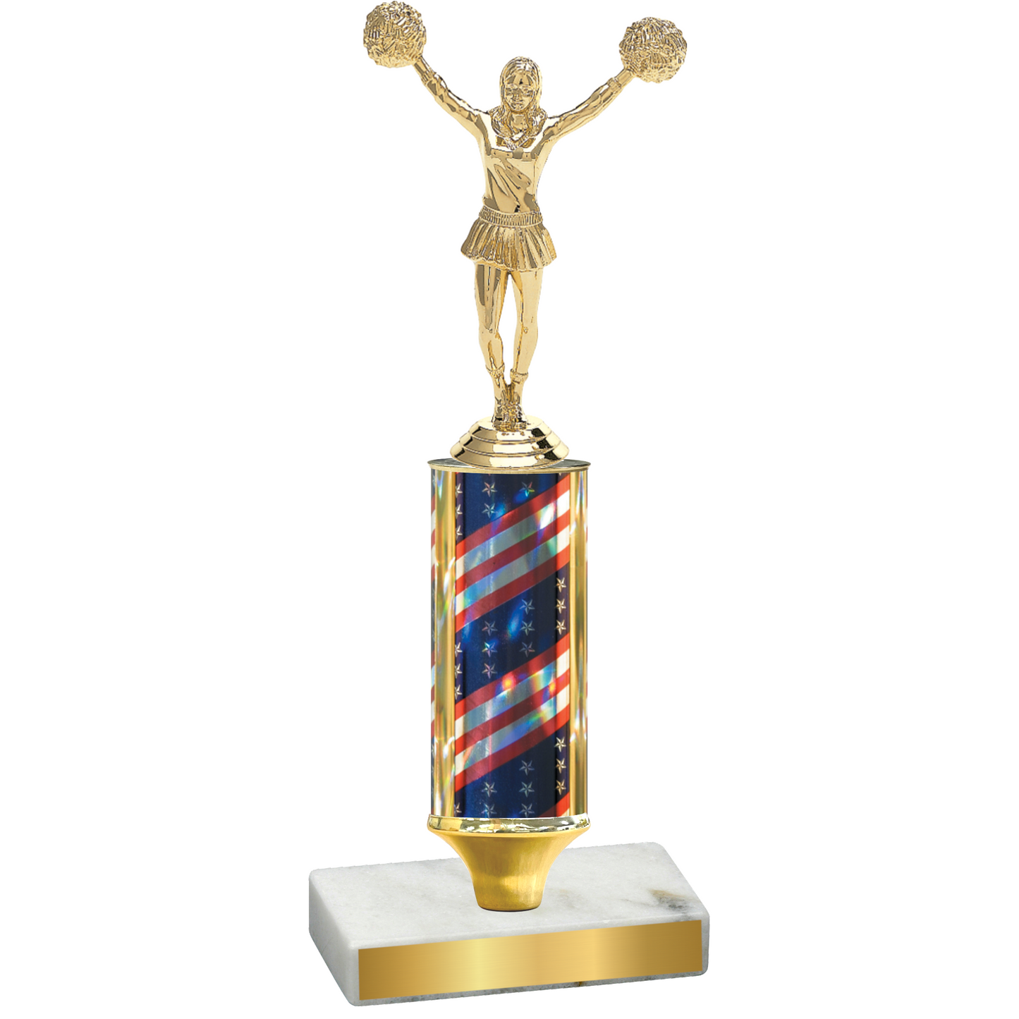 Value Flag USA Cheerleading Trophy